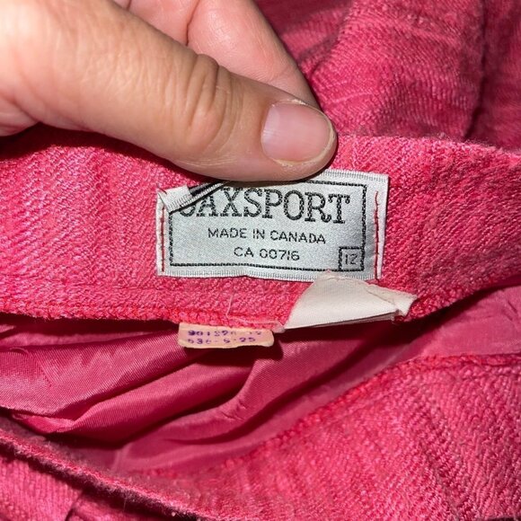 Jaxsport Vintage Womens A Line Midi Skirt Size 12 Pink Pleated Lined Pure Silk - Picture 4 of 13